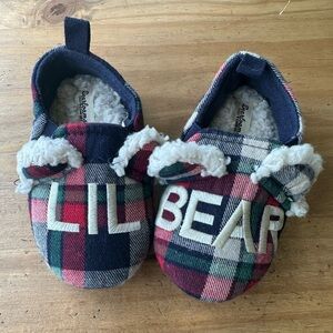 Dearfoams toddler lil bear slippers size 7-8